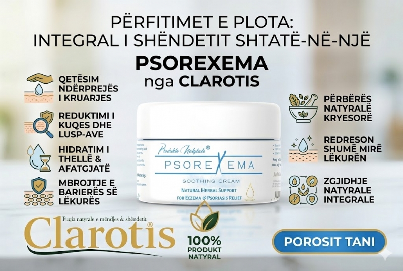 Psoriasis cream herbal nga CLAROTIS, skin soothing cream, anti itch cream, herbal skin cream, natural moisturizer skin, inflammation cream, skin repair cream, soothing skin product, herbal relief, krem per irritim lekure, krem per skuqje