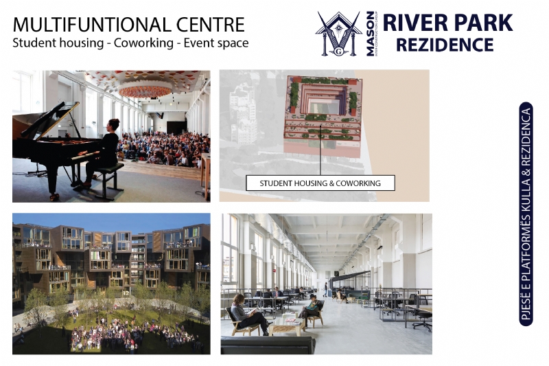 Mundësi investimi në River Park Residence, apartamente dhe dyqane me çmim shumice direkt nga zhvilluesi dhe investitori - Mason Construction.